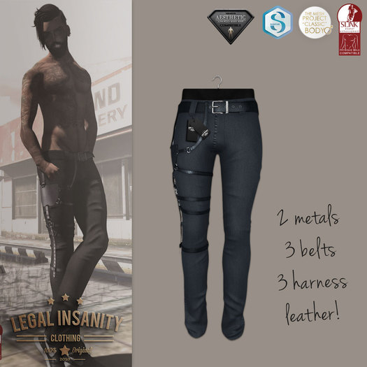 Legal Insanity - Logan pants blue