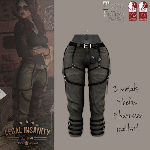 Legal Insanity - Jane army pants green