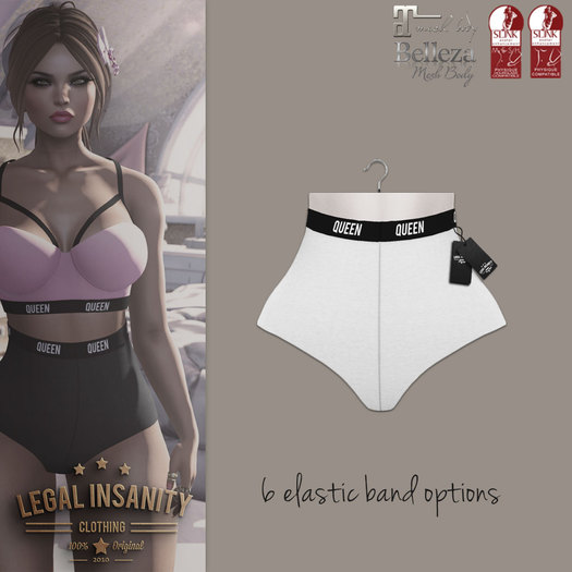 Legal Insanity - nicki panties white