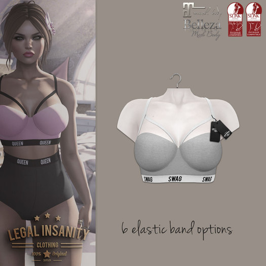 Legal Insanity - nicki bra grey