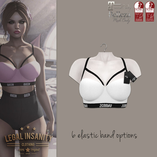 Legal Insanity - nicki bra white