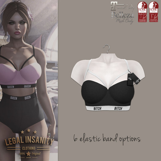 Legal Insanity - nicki bra black