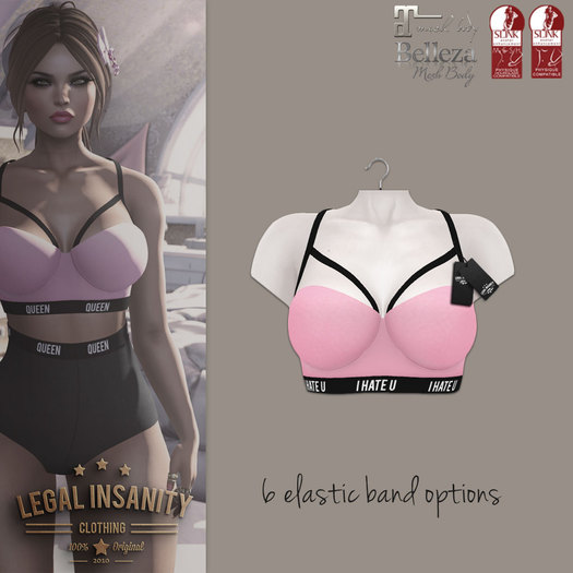 Legal Insanity - nicki bra pink