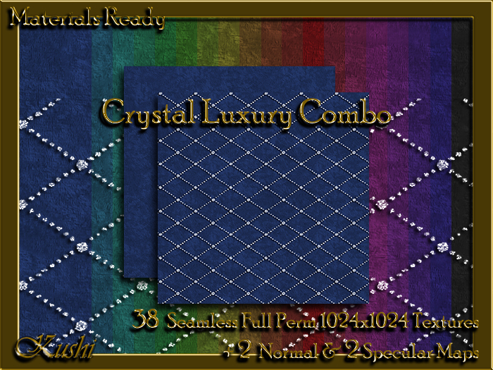 !Kushi! CrystalLuxuryCOMBO Textures -WEAR TO UNPACK