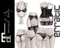 erratic / valentina - lingerie / noir SET (maitreya)