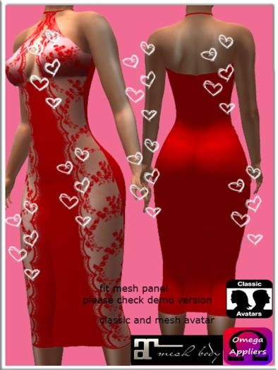 Dress red appl Omega Maitreya