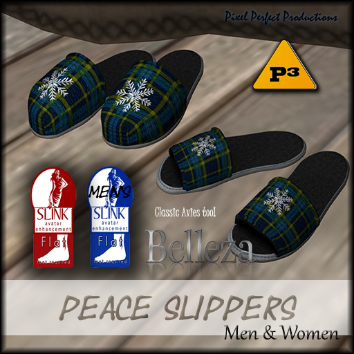 <P3> Peace Slippers Male & Female