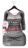 EmilyC Sweater Dress // Santa Grey