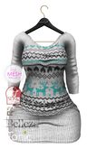 EmilyC Sweater Dress // Santa White