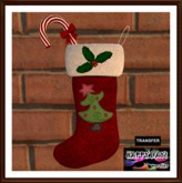 Christmas - Tree Red Stocking w / song
