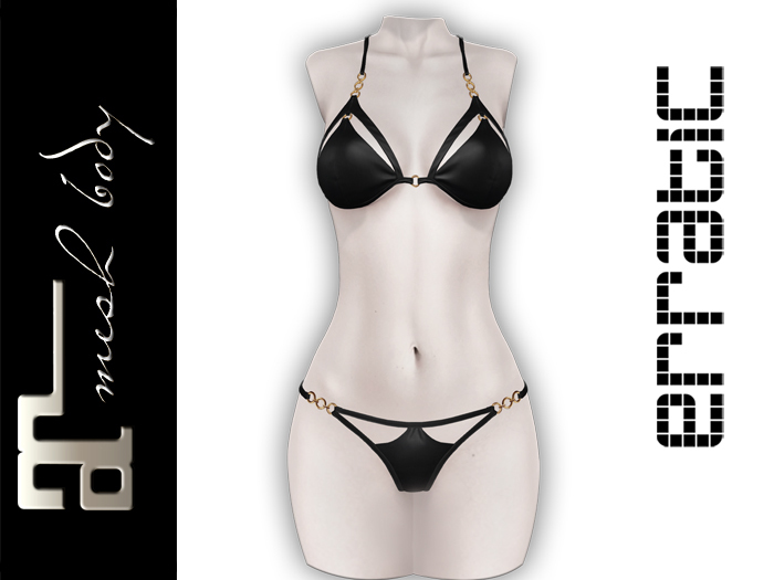 erratic / justine - bikini / noir (maitreya)