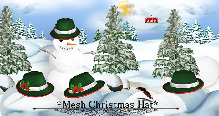 *Mesh Christmas Hat(modify&trasfert) v. 3