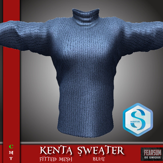 [F] Kenta Sweater Blue - Signature