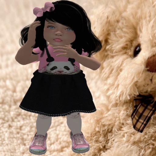 ~BBB~PANDA JEAN BEAR DRESS BAG