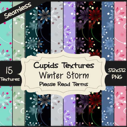 *Cupids Textures * 15 WINTER STORM