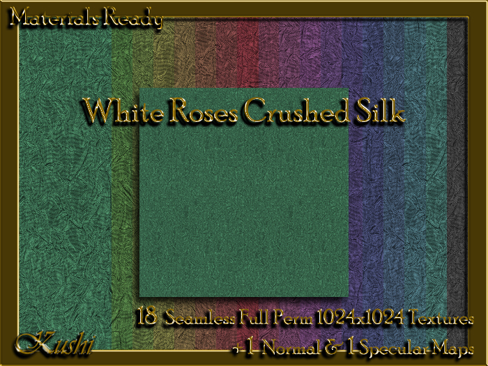 White Roses Crushed Silk Solids Fabric Seamless Textures