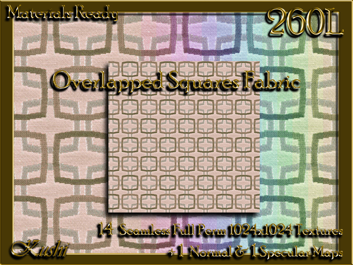 !Kushi! OverlappedSquares Textures -WEAR TO UNPACK