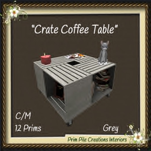 ~PPC~ Crate Coffee Table Grey
