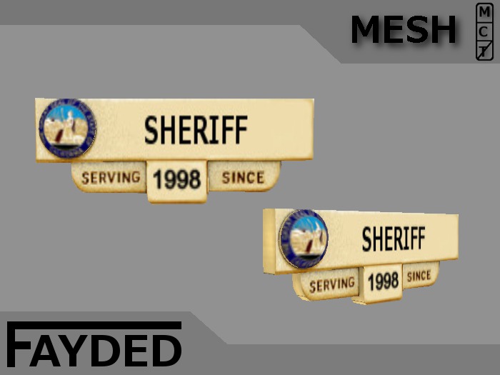 FAYDED - Police Nametag [boxed]