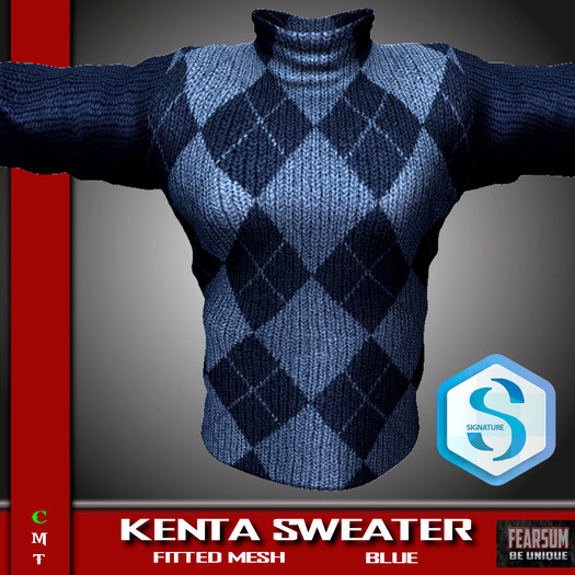 [F] Kenta Wind Sweater Blue - Signature