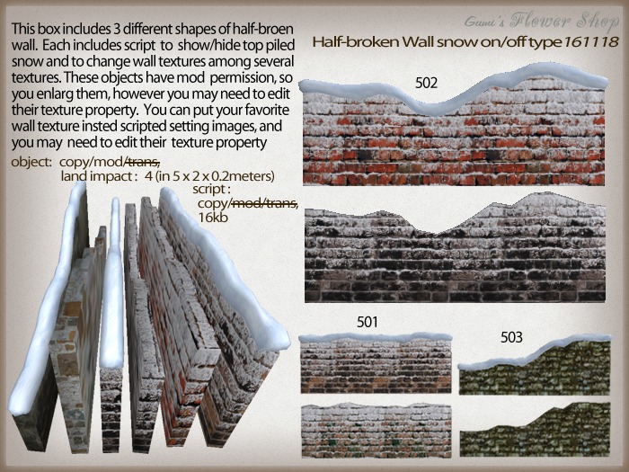 (g.) Half-broken Wall snow on/off type 161118
