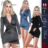 LMC - Knit Dress - Full Perm Fitmesh Template - Maitreya Belleza Freya Isis Venus Physique Hourglass tonic eBody