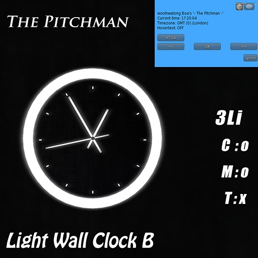- The Pitchman - Light Wall Clock B