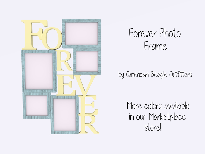 ABO - "Forever" photo frame yellow & aqua