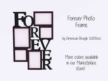ABO - "Forever" photo frame black & pink polka