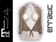 erratic / yvonne - tie-up shirt / beige (maitreya)