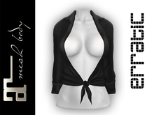 erratic / yvonne - tie-up shirt / black (maitreya)