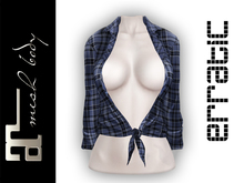 erratic / yvonne - tie-up shirt / blue plaid (maitreya)