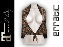 erratic / yvonne - tie-up shirt / leopard (maitreya)