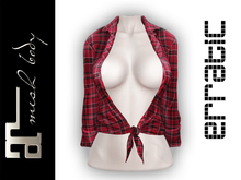 erratic / yvonne - tie-up shirt / red plaid (maitreya)