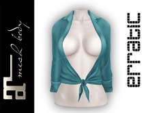 erratic / yvonne - tie-up shirt / turquoise (maitreya)