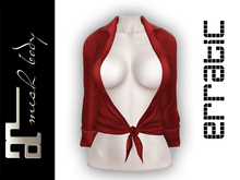 erratic / yvonne - tie-up shirt / red (maitreya)
