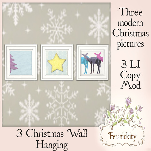 3 Christmas Wall Hanging