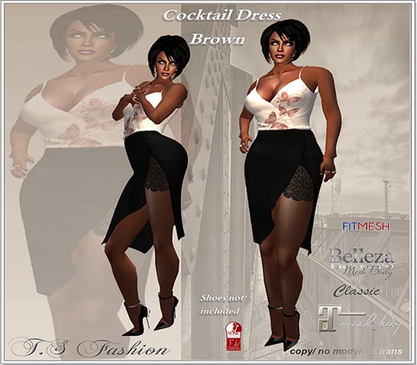 Cocktail Dress Brown