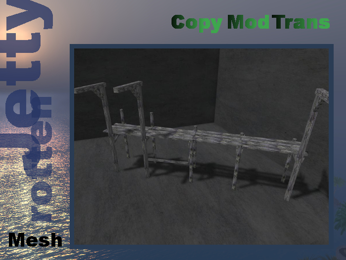Old rotten Jetty - mesh - textured - fullperm