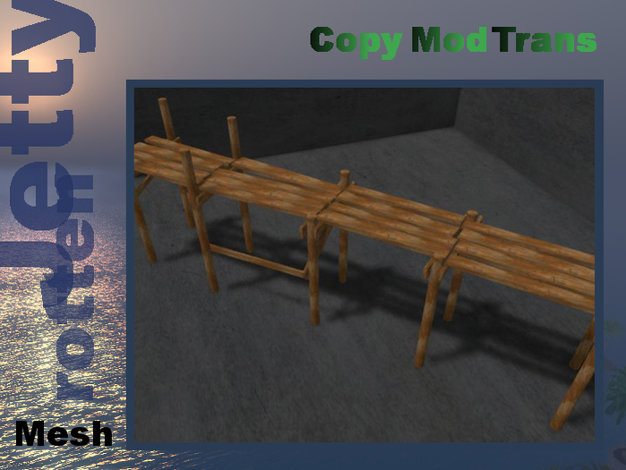 Old rotten Jetty - mesh - textured - fullperm