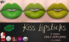 Mad' kiss lips greens poster