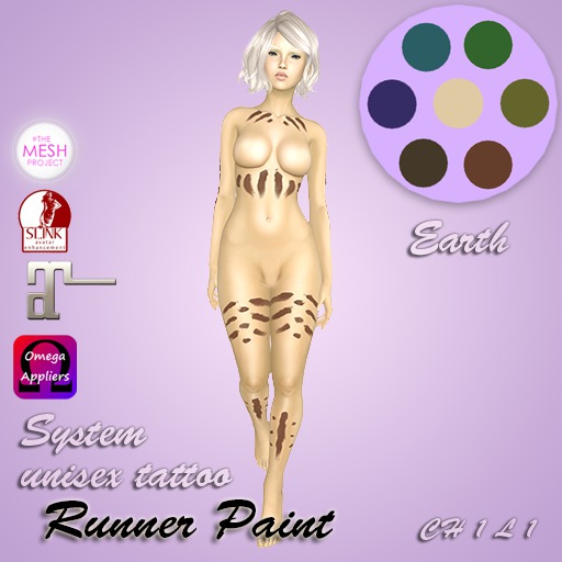 :[ET]: Runner Paint (set) - Chest 1 Legs 1 (Earth)