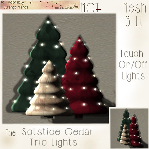~ASW~ The Solstice Cedar Trio Lights