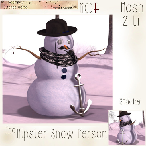 ~ASW~ The Hipster Snow Person ~Stache
