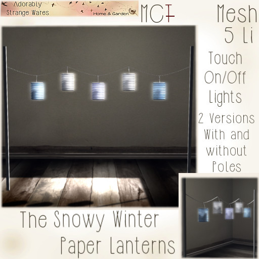 ~ASW~ The Snowy Winter Paper Lanterns