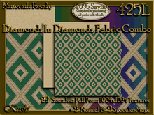 Diamonds In Diamonds Combo Fabric Seamless Textures