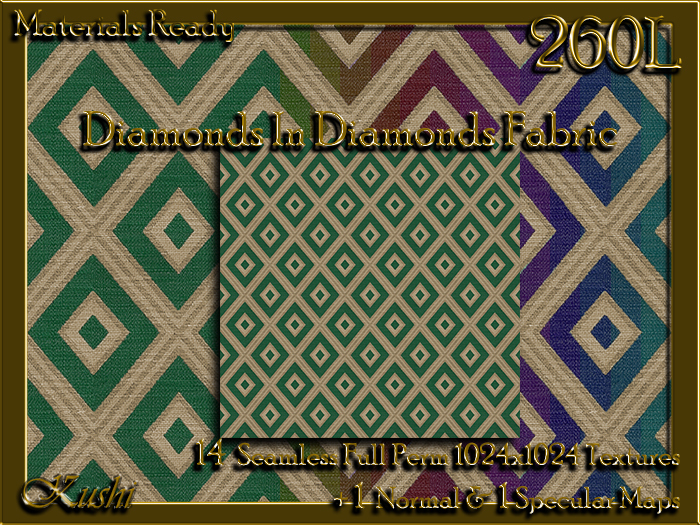 Diamonds In Diamonds Fabric Seamless Textures