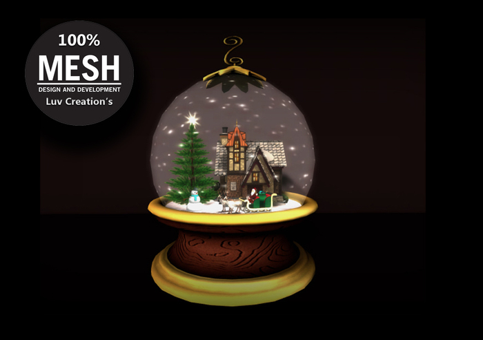 Luv Creation's - Xmas Snow Globe Mesh (BOX)