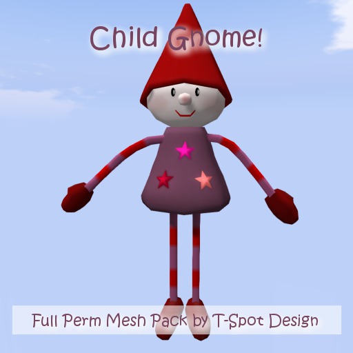 T-Spot Mesh - Child Gnome - Standing  - Full Perm - LI=1