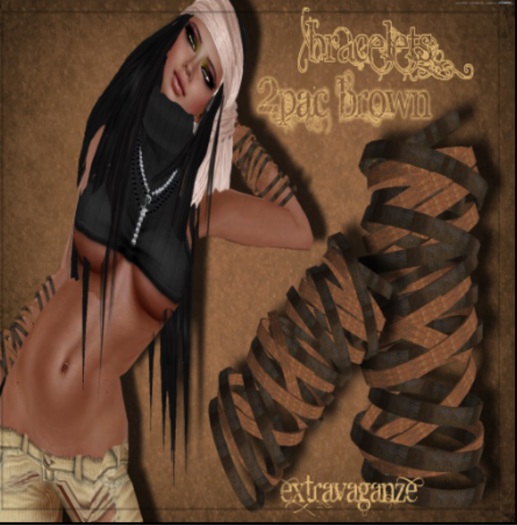*EX* 2Pac Brown Bracelets
